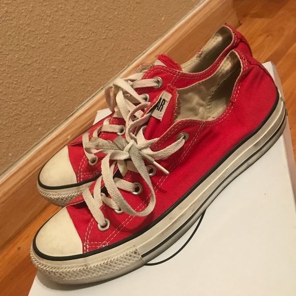 Converse Shoes - Pair of Converse Red